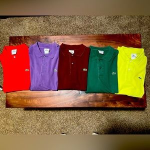 Lacoste Polo -  5 Men’s shirts sold together